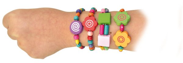 Colourful Wooden Bead Bracelets - Craft toy. - Image 3