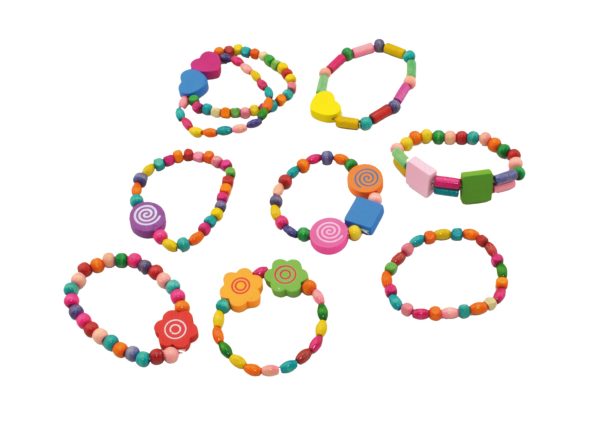Colourful Wooden Bead Bracelets - Craft toy. - Image 4