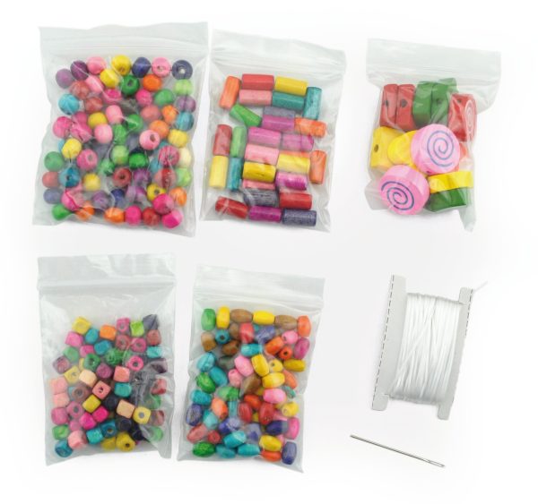 Colourful Wooden Bead Bracelets - Craft toy. - Image 5