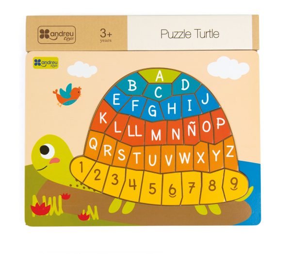 Wooden alphabet and number puzzle - Turtle - Image 3