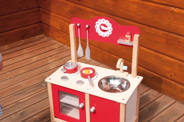 6 piece wooden play kitchen. - Image 9