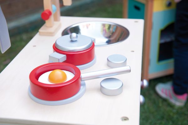 6 piece wooden play kitchen. - Image 5