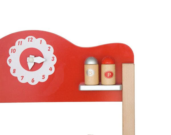 6 piece wooden play kitchen. - Image 13