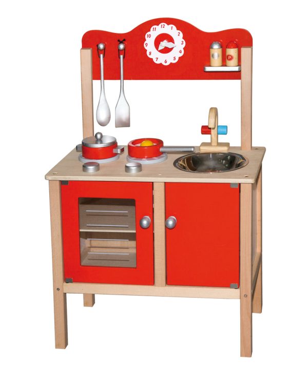 6 piece wooden play kitchen. - Image 18