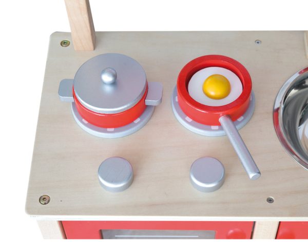 6 piece wooden play kitchen. - Image 15