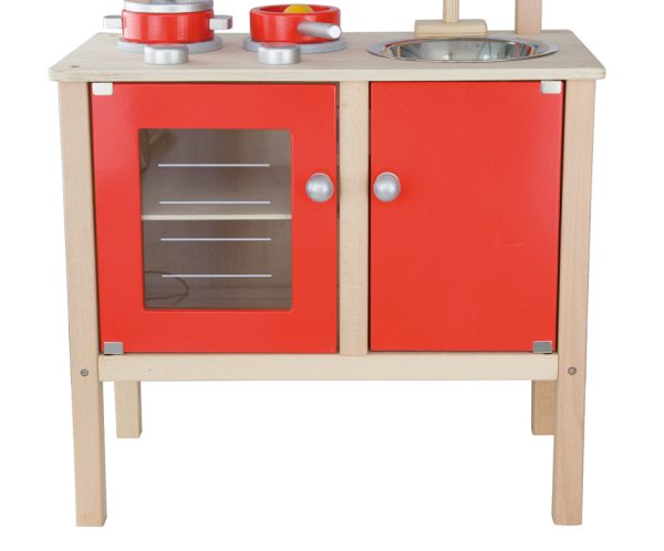 6 piece wooden play kitchen. - Image 16
