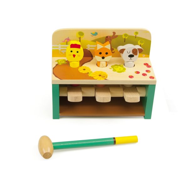 Hit and jump animals wooden toy. - Image 5