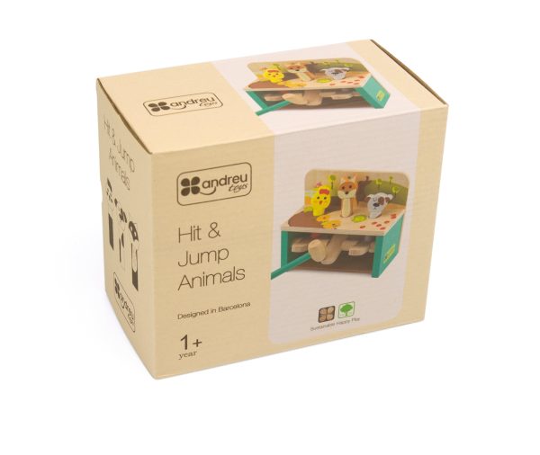 Hit and jump animals wooden toy. - Image 3