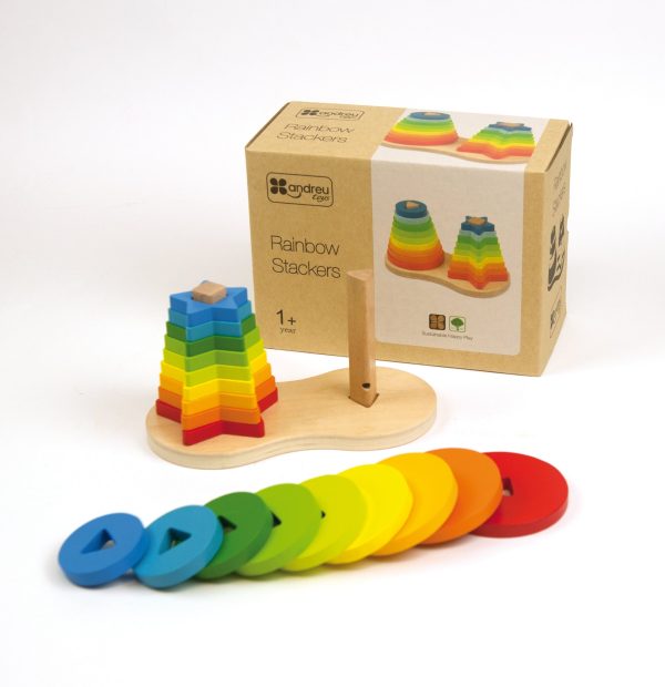 Rainbow Stackers - Wooden toy. - Image 4