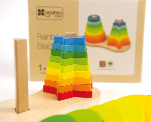 Rainbow Stackers - Wooden toy. - Image 3