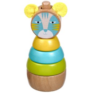 Cat stacker - educational wooden toy
