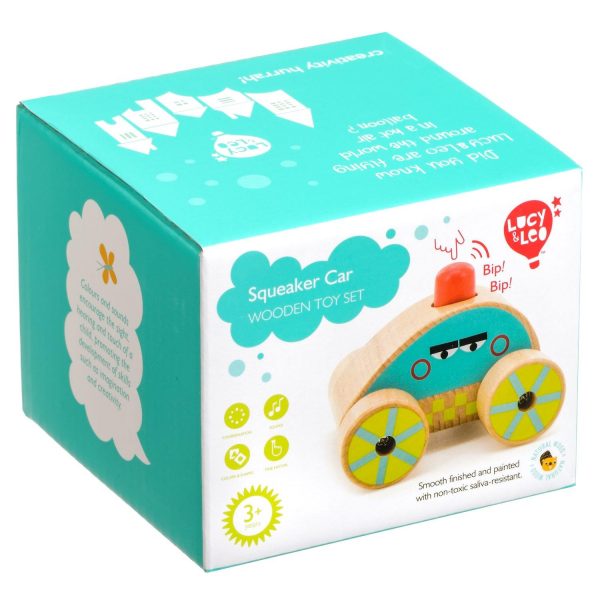 Wooden toy squeaker car - Image 3