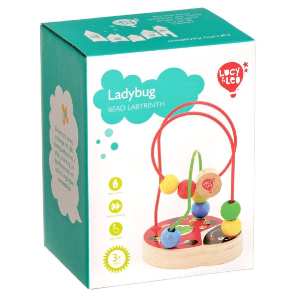 Ladybird wooden toy bead maze - Image 2