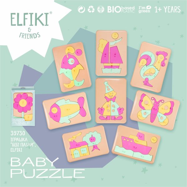Bioplastic toys - Baby puzzle butterfly educational toy. - Image 3