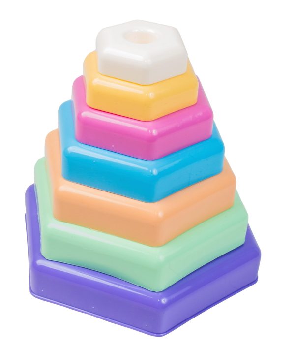 Bioplastic toys - Pyramid stacking educational toy. - Image 2
