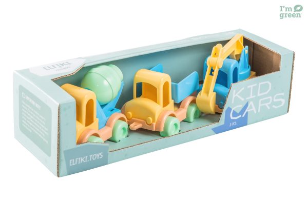 Bioplastic toys - 3 piece vehicle set. - Image 7
