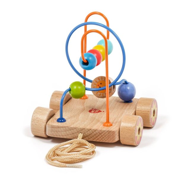Pull along bead maze - Wooden toy. - Image 3