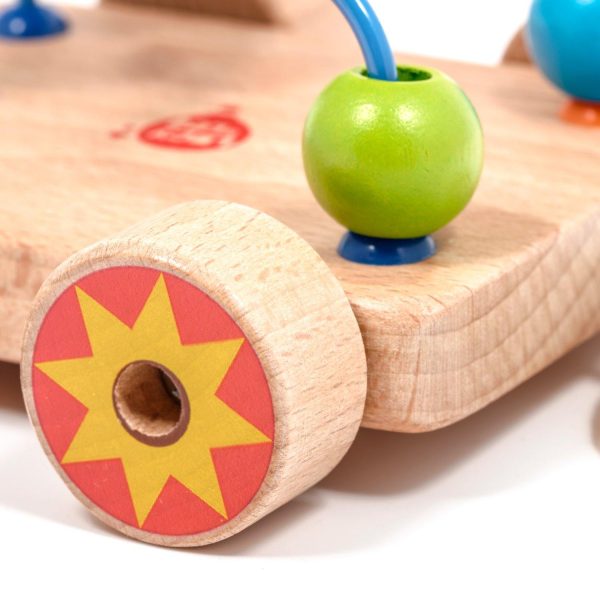 Pull along bead maze - Wooden toy. - Image 4