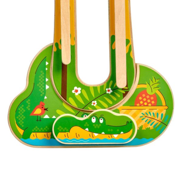 Sly monkey - wooden wall toy - Image 5