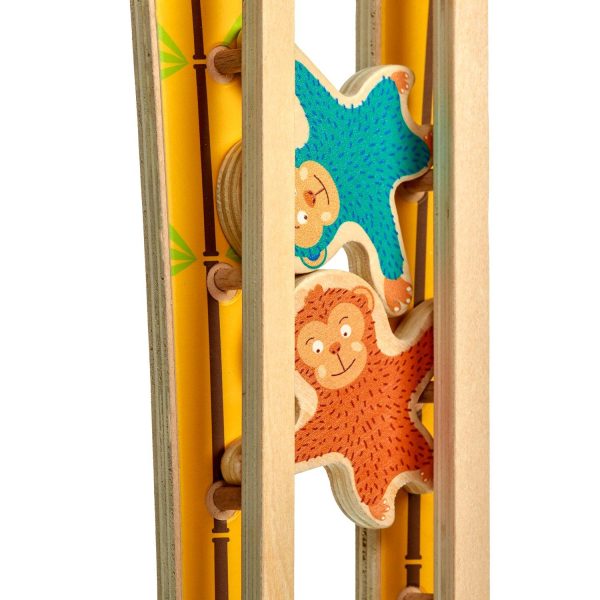 Sly monkey - wooden wall toy - Image 6