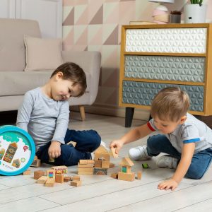 Mixed blocks - 25 piece wooden toy set