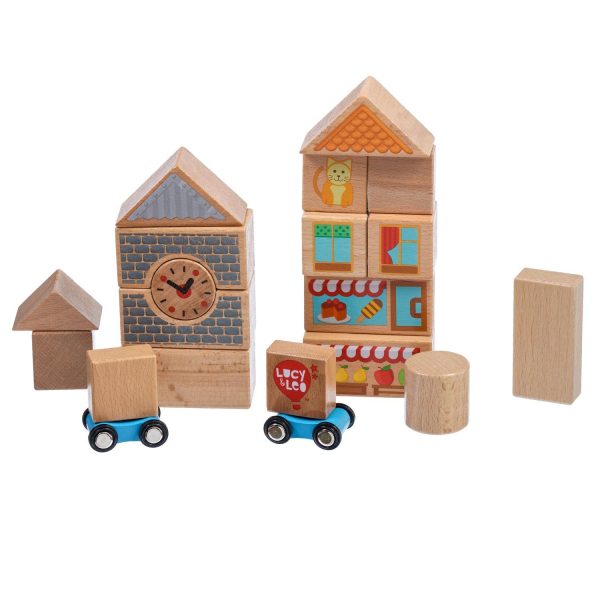Mixed blocks - 25 piece wooden toy set - Image 7