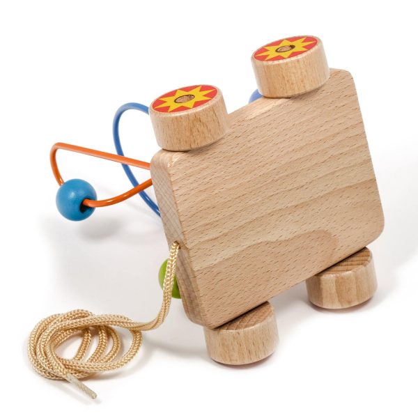 Pull along bead maze - Wooden toy. - Image 7