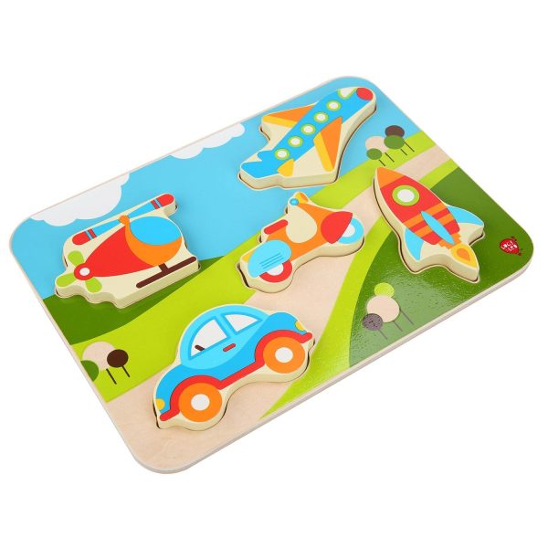 Wooden toy puzzle - Vehicles - Image 7