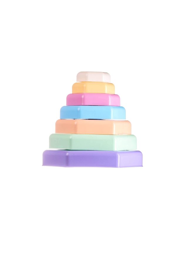 Bioplastic toys - Pyramid stacking educational toy. - Image 4