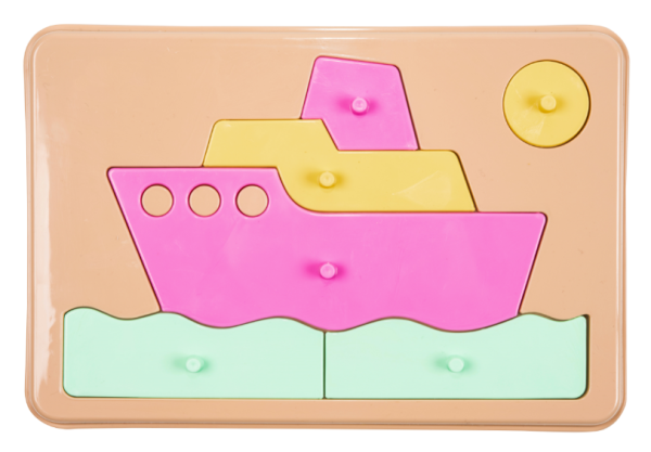 Bioplastic toys - Baby puzzle ship educational toy. - Image 3