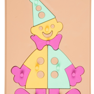 Bioplastic toys - Baby puzzle happy clown educational toy.