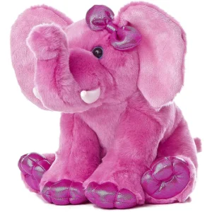 Aurora Pink Elephant Destination Nation Boutique Plush Stuffed Animal 12″