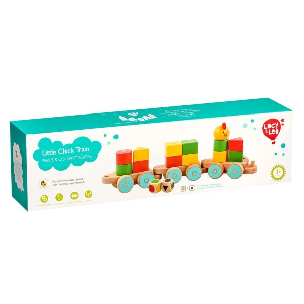 Wooden little chick train - Educational toy - Image 6