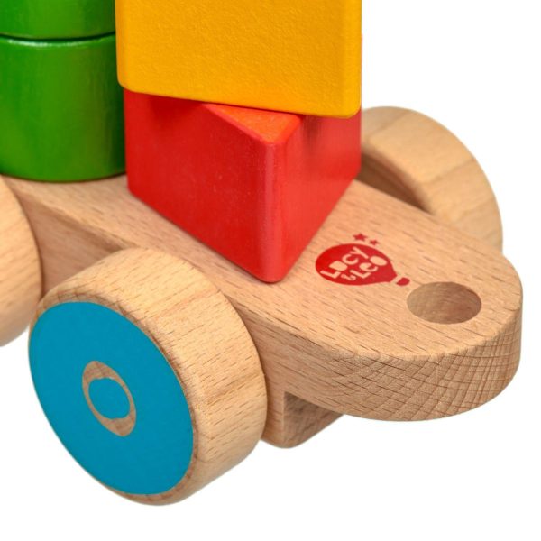 Wooden little chick train - Educational toy - Image 8