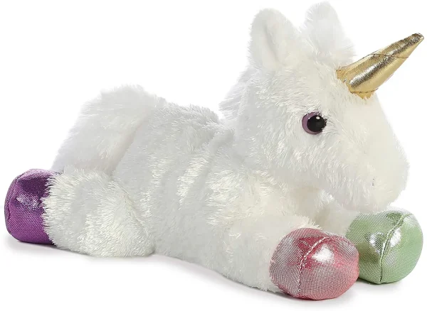 Aurora Prism Unicorn Mini Flopsie Plush Stuffed Animal 8″ - Image 3